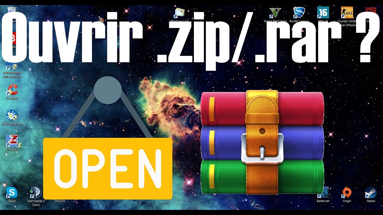[Tuto] Comment ouvrir les fichiers de type .7zip .zip ou .rar ?