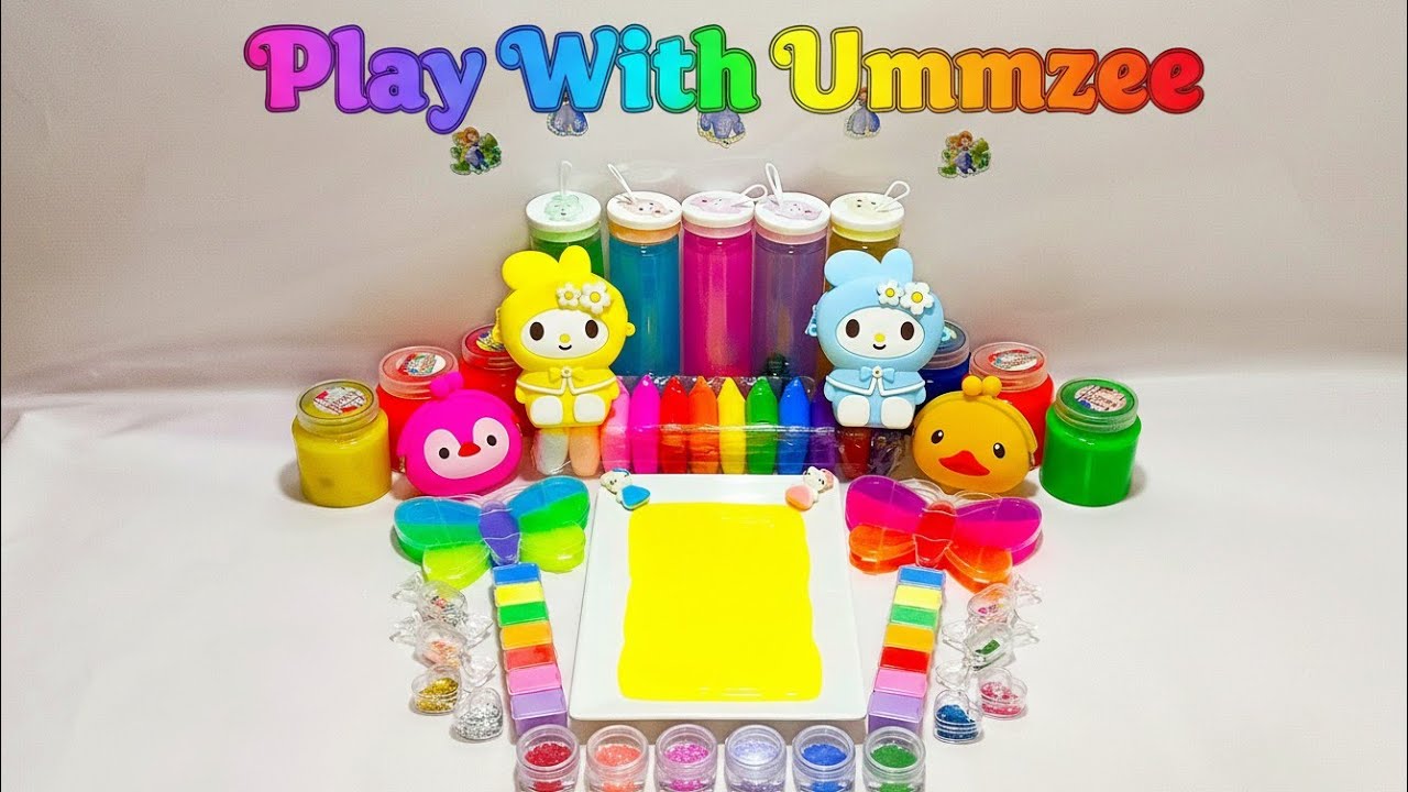 Butterfly Style Slime Mixing With | Play With Ummzee 