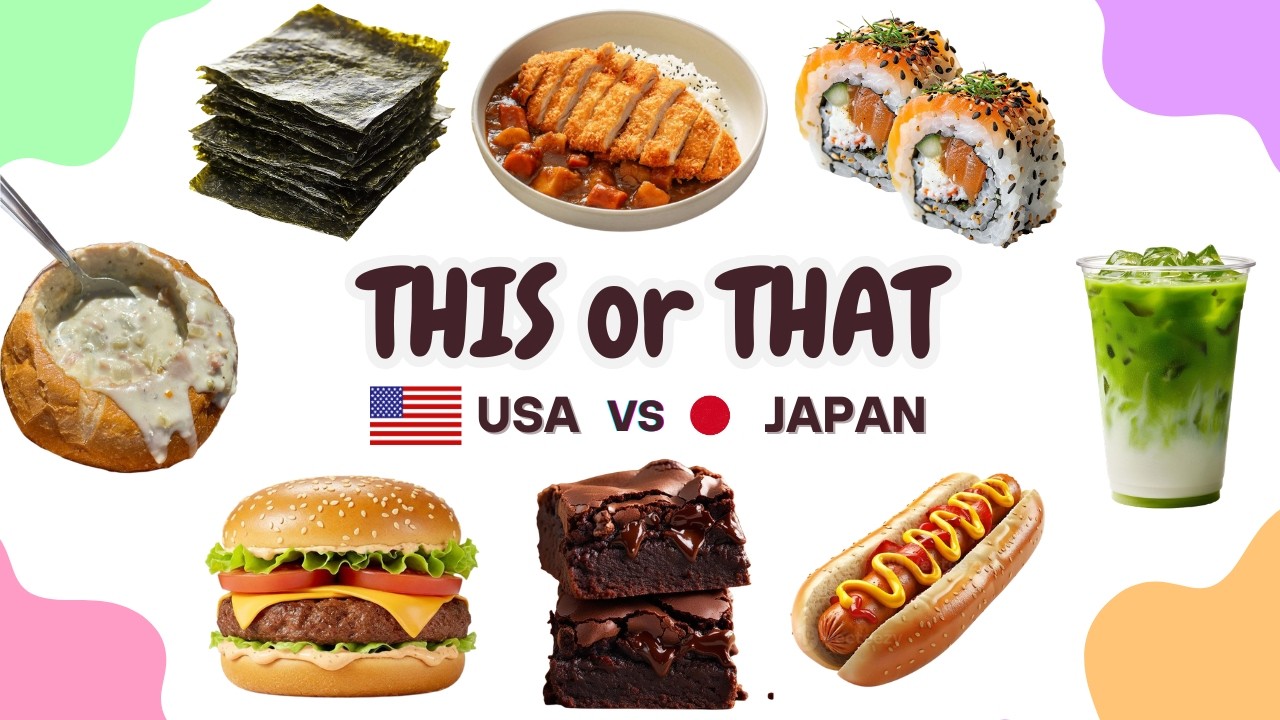 США против Японии: решающая битва за еду 🍔🍣😋 | Это или то