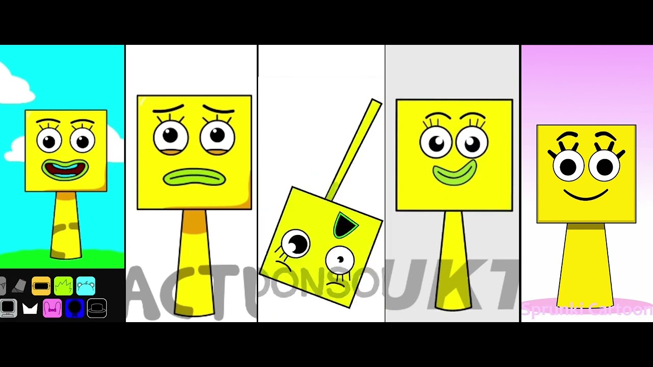 Sprunki OC: Square (from Save The Shapes) | All Phases (Phase 1, 2, 3 & 5) Game Animation