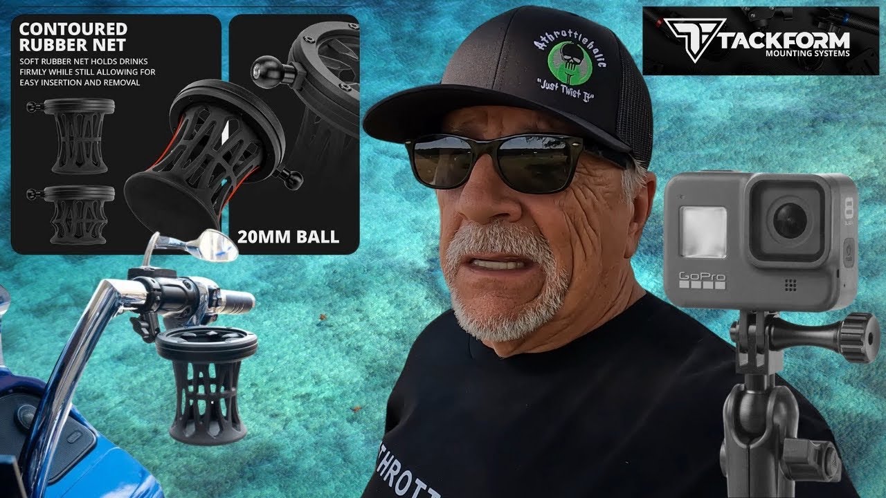 The Best MOTORCYCLE DRINK HOLDER & Camera Mount? | TACKFORM Road Test & Review