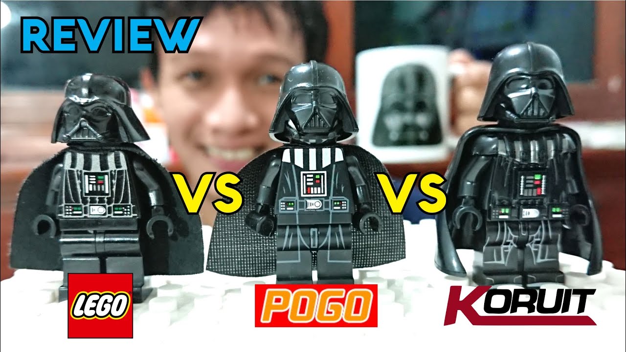 Darth Vader minifigures comparison | LEGO vs POGO vs Koruit