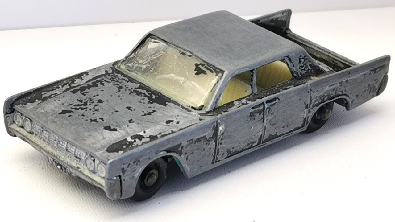 Matchbox  Реставрация Lincoln Continental №31. Дооснащение багажника. Литая модель игрушки.