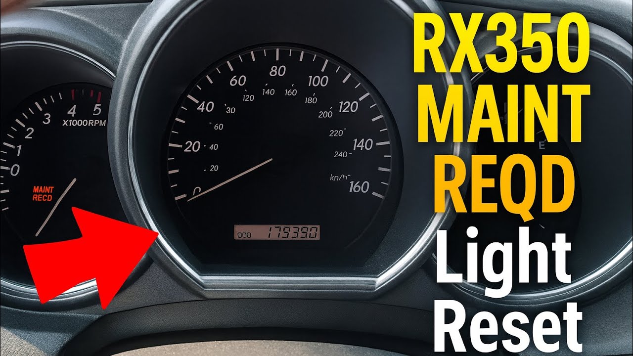 Сброс индикатора необходимости замены масла на Lexus RX350 2008 года выпуска 🔧