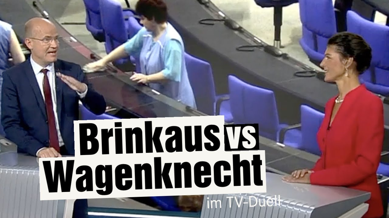 Wagenknecht vs. Brinkhaus im TV-Duell