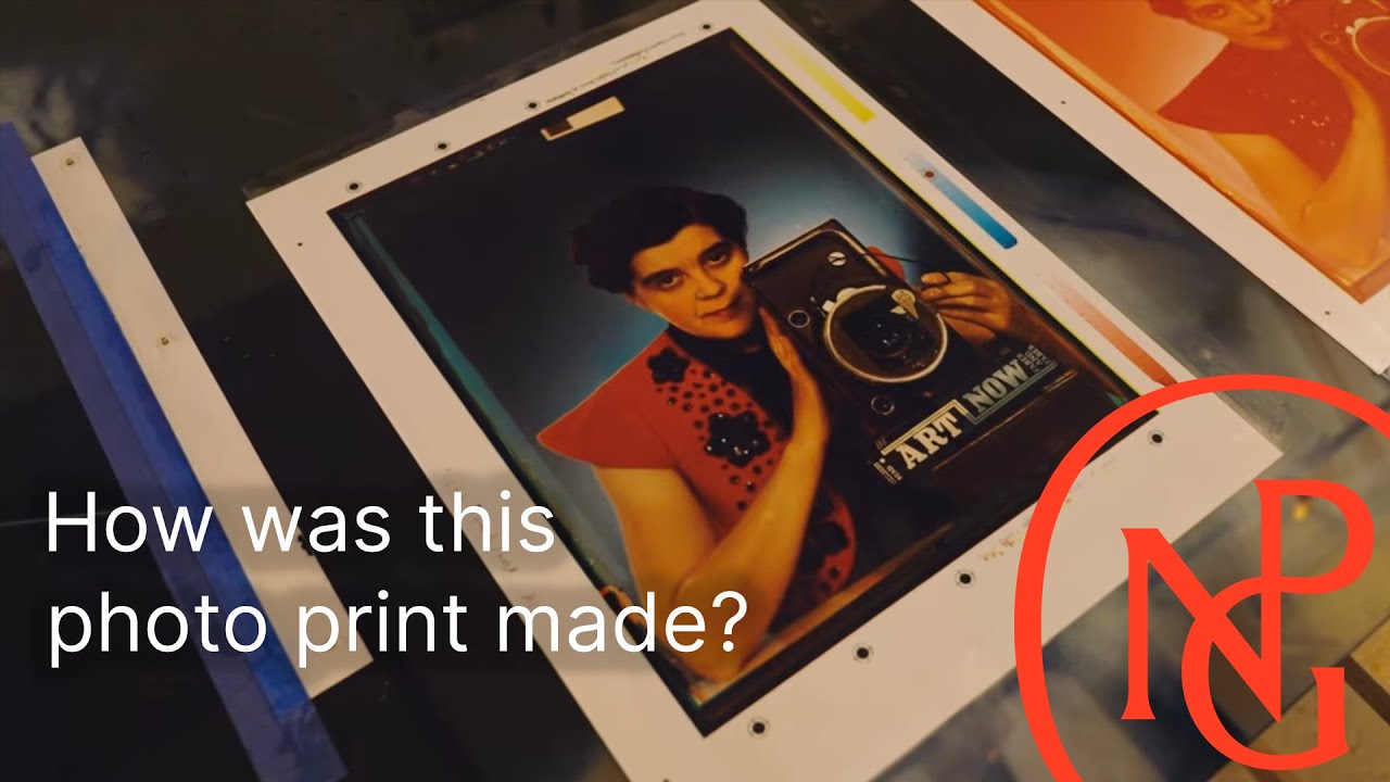 Making a colour carbon print of Yevonde's self-portrait | Behind the Scenes at NPG
