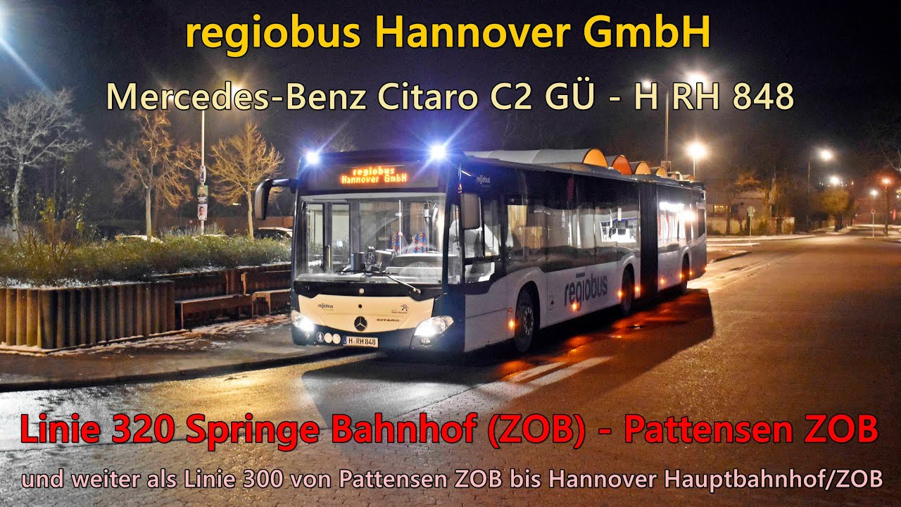 [Sound] Bus Mercedes-Benz Citaro C2 GÜ von regiobus Hannover GmbH - H RH 848 (Voith)