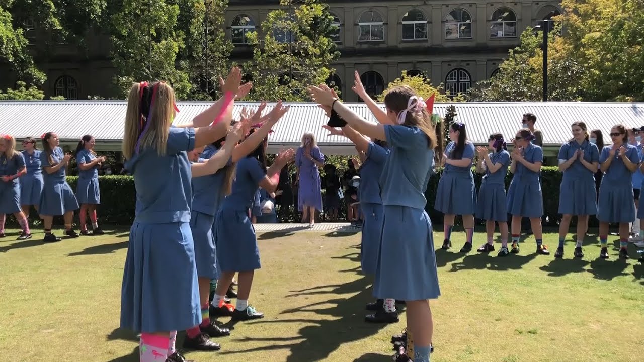 Guard of honour celebration for Ms Florey