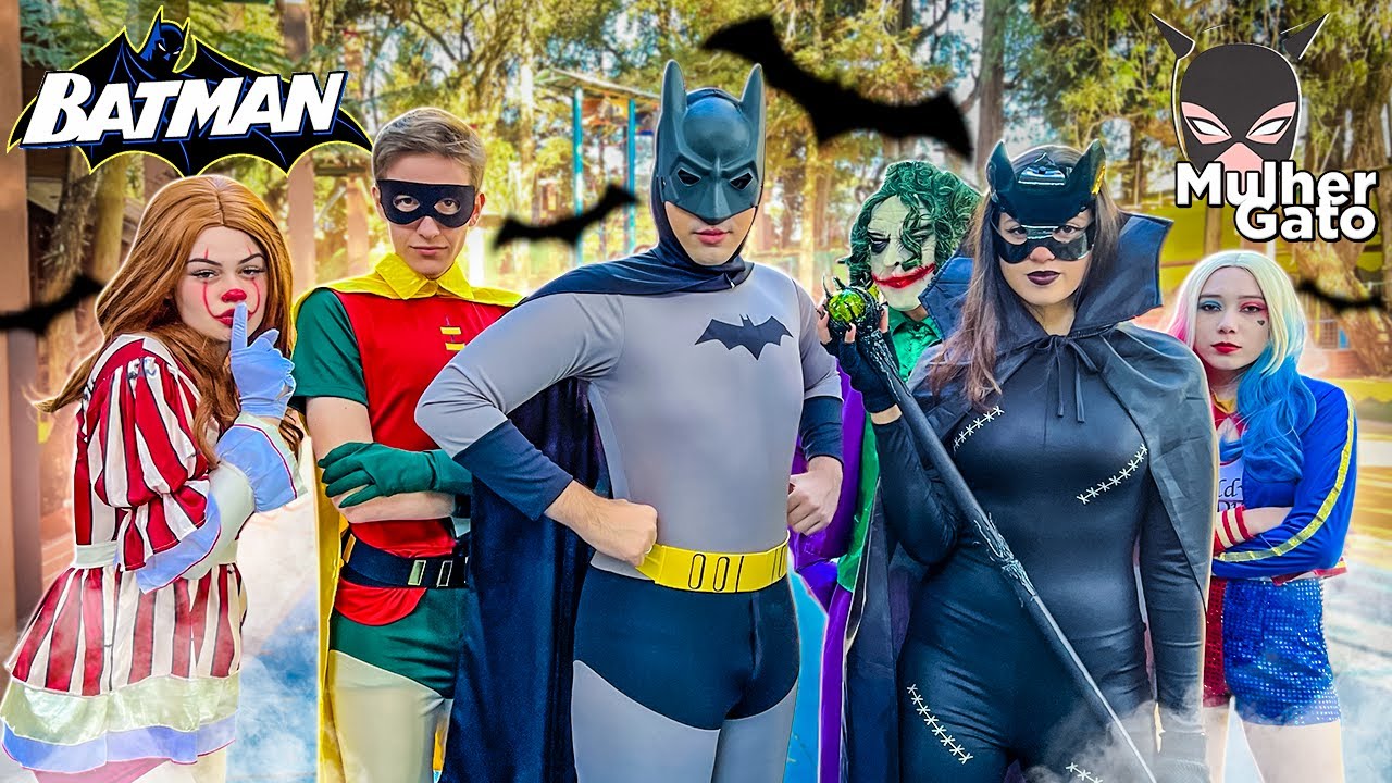 O FELIPE FINGIU SER O BATMAN PARA ENGANAR A MULHER GATO, O CORINGA DO MAL E A ARLEQUINA DO MAL !!!