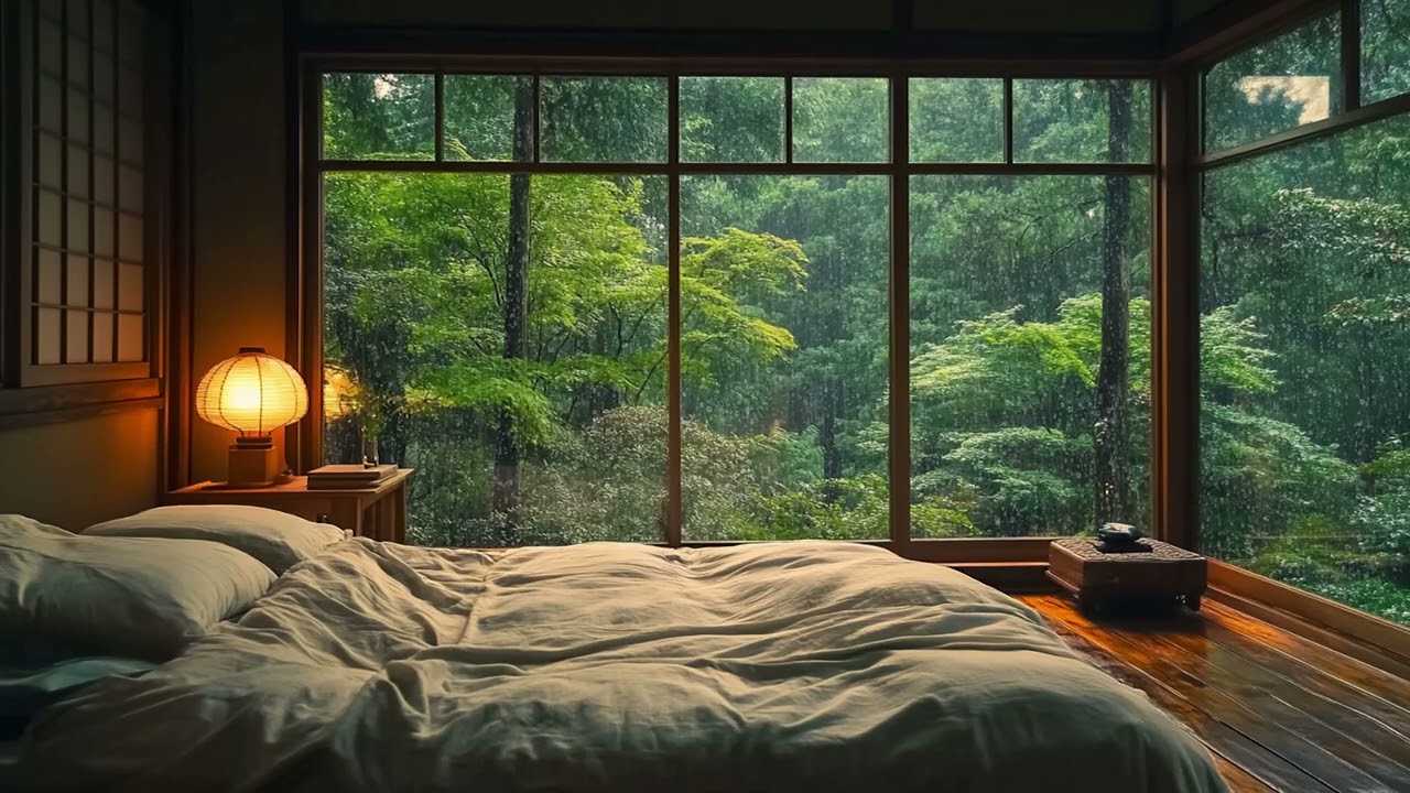 Rain and Soft Piano Music for Deep Sleep – Relieve Stress, Ease Insomnia, and Calm the Mind