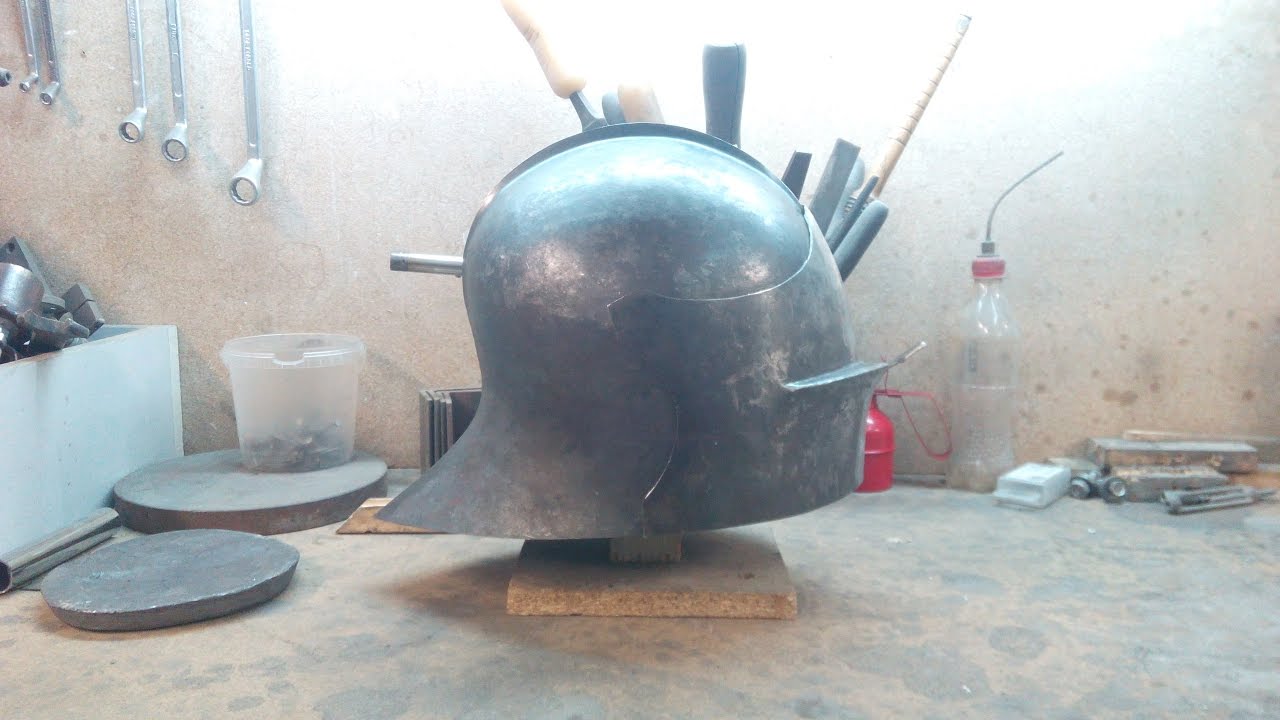 Ковка забрала для салада / Sallet visor forging