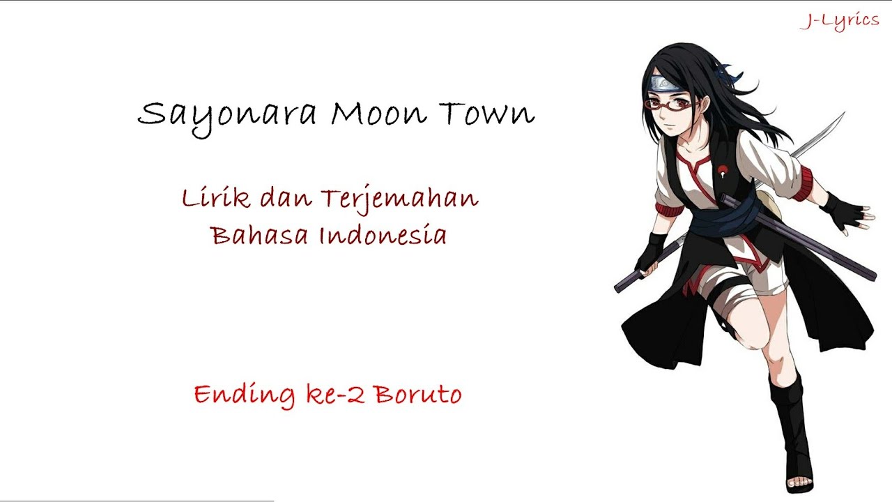 Scenarioart - Sayonara Moon Town | Ending Ke-2 Boruto | Lirik dan Terjemahan Bahasa Indonesia
