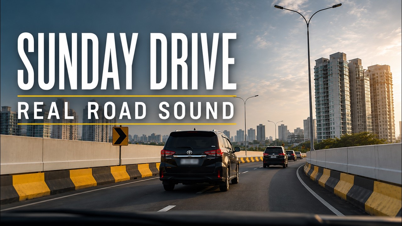 Sunday Drive Ambience | Real Road Sound