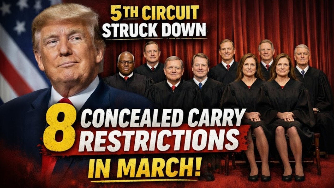 BREAKING: 5th Circuit STRUCK DOWN 8 Concealed Carry Restrictions in March & Media WON'T Report This