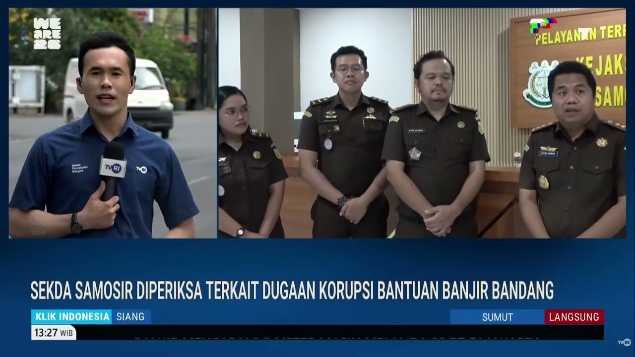 Sekda Samosir Diperiksa Terkait Dugaan Korupsi Bantuan Banjir Bandang