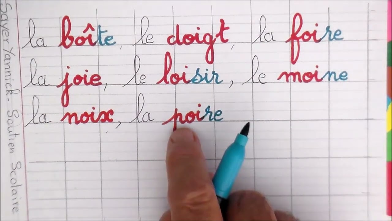 Cahier d’écriture : écrire les mots avec le son OI : cp ce1 ce2 #28