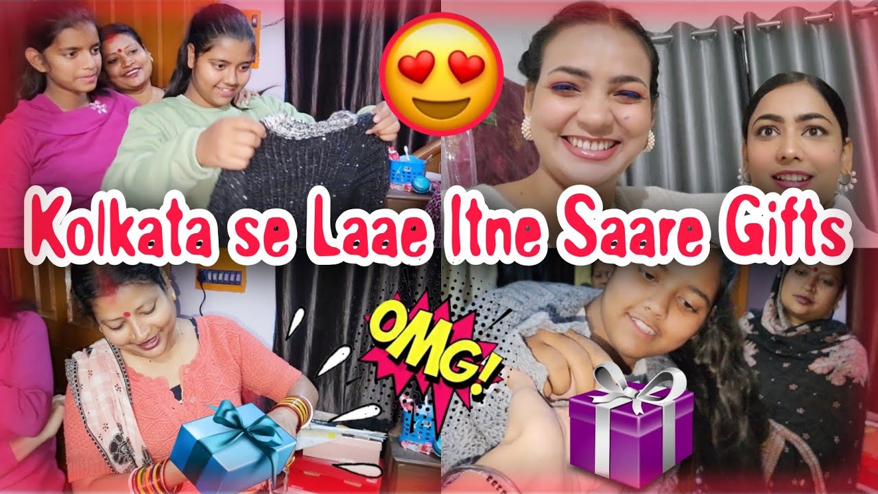 Dekho Ghar Walo K Liye Humne KOLKATA Se Kya GIFTS Liye 😍 #priyaashitravels 👭