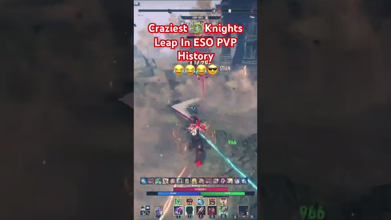 ESO PVP- The Craziest Most Insane Dragonknight 🐉 LEAP Ever In ESO!!! #esolive #esofam