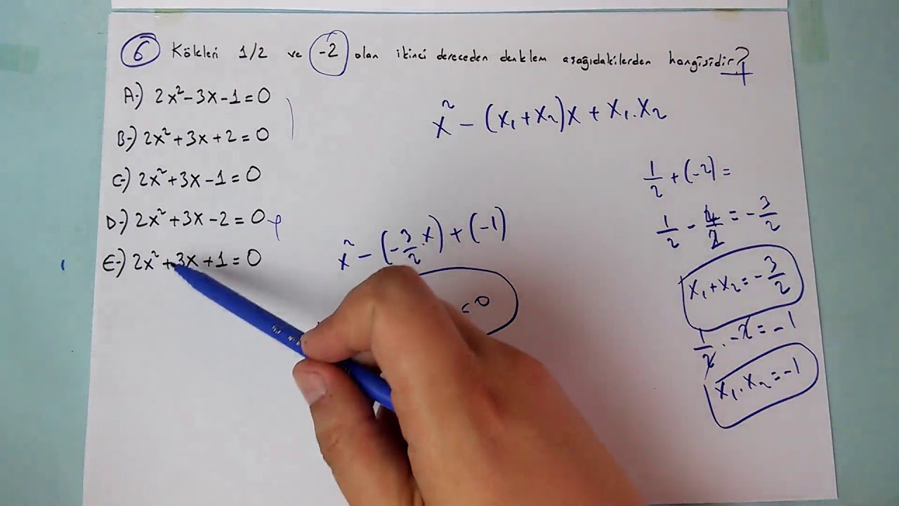 AÖF GENEL MATEMATİK 2018 ARA SINAV 1. KISIM