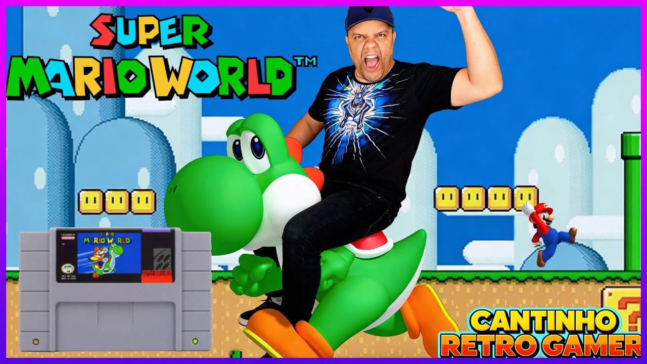 SUPER MARIO WORLD (SNES) REVIVENDO A NOSTALGIA!