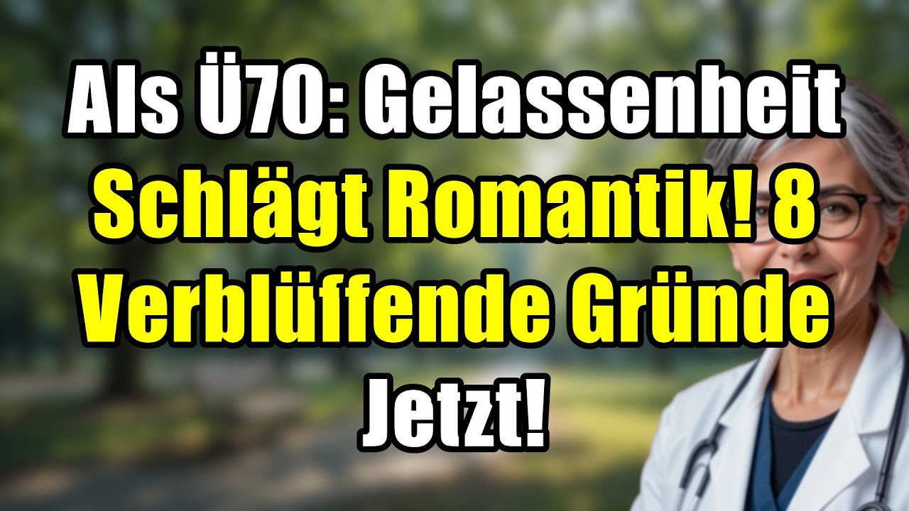 8 verbl&uuml;ffende Gr&uuml;nde: &Uuml;70-Senioren w&auml;hlen Gelassenheit statt Romantik & Beziehung.