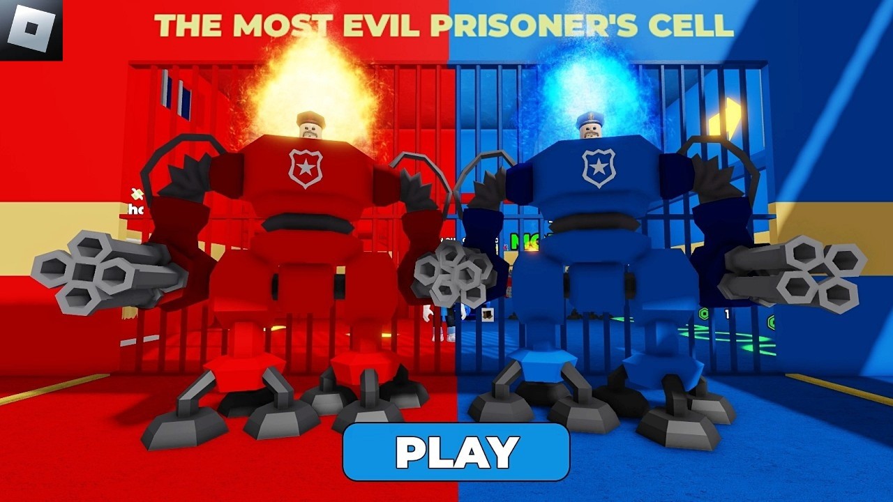 FIRE VS WATER PRISON RUN! OBBY WALKTHROUGH FULL GAME | ROBLOX