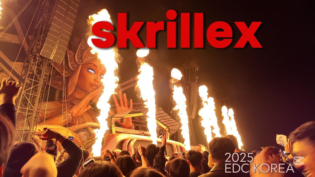 2025 KOREA EDC 미쳐버린 듯한 SKRILLEX !!!!! CRAZY SHOW #skrillex