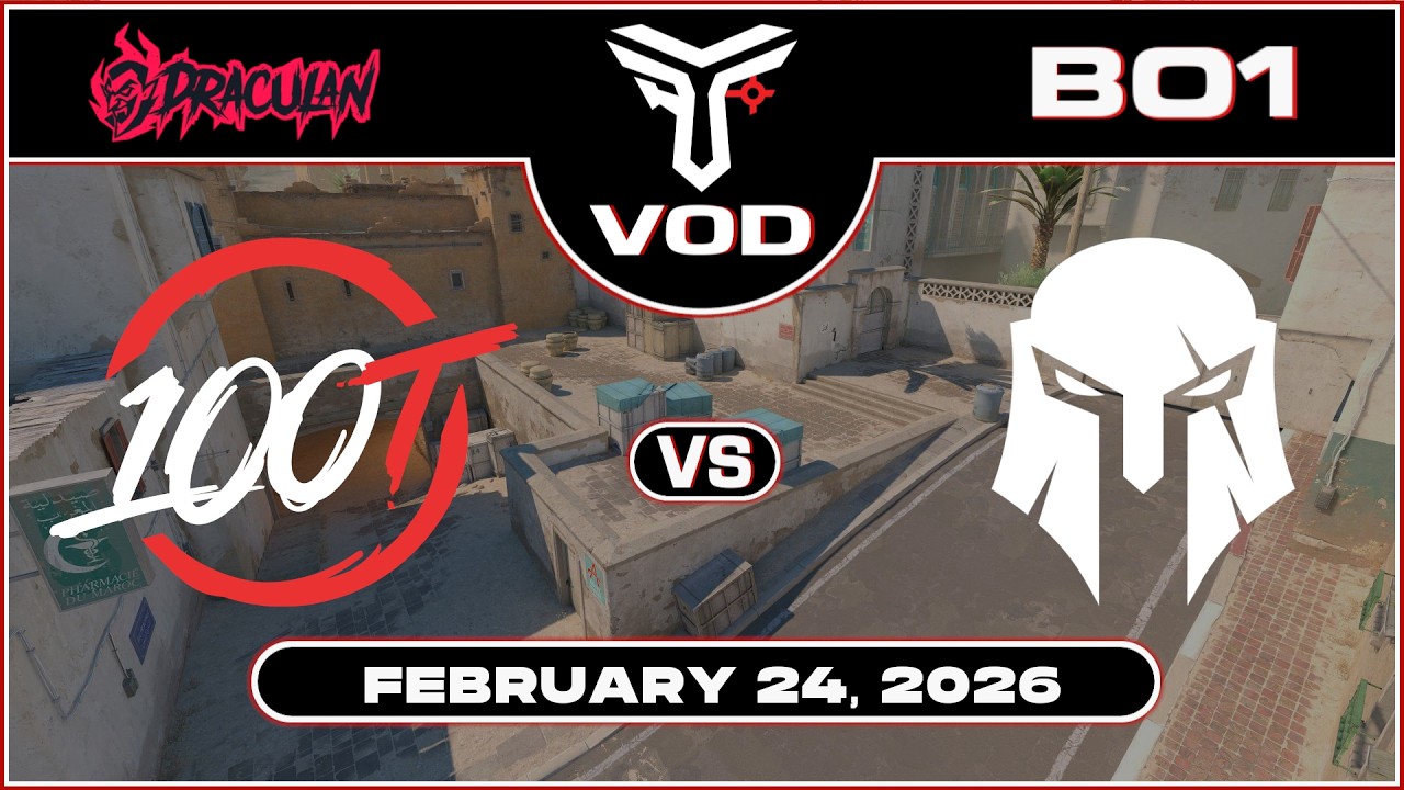 100 Thieves (100T) vs BRUTE  | DraculaN Season 5 | #BO1 | @TrottahCS [ #cs2 #vod ]
