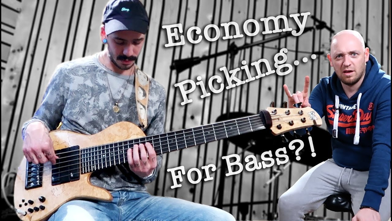 How to play BLAZING FAST BASS FILLS (economy picking)