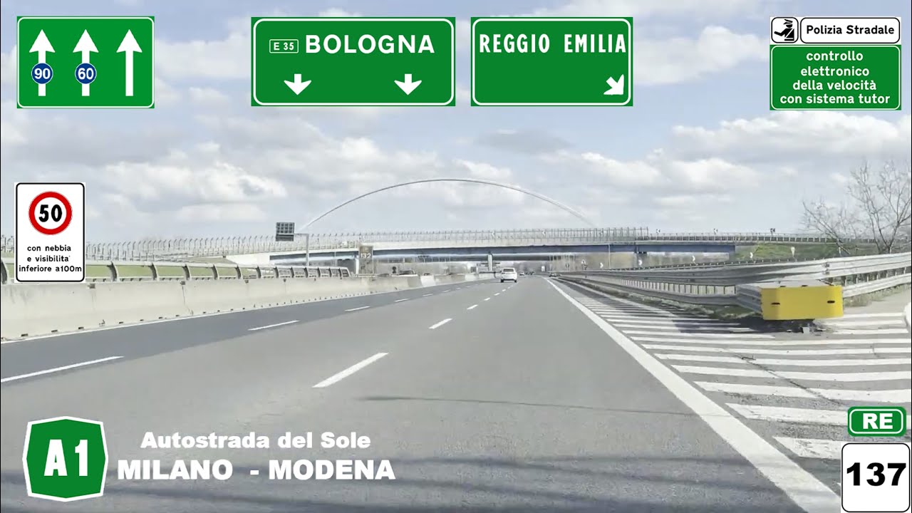 A1 | Autostrada del Sole | MILANO SUD - MODENA NORD