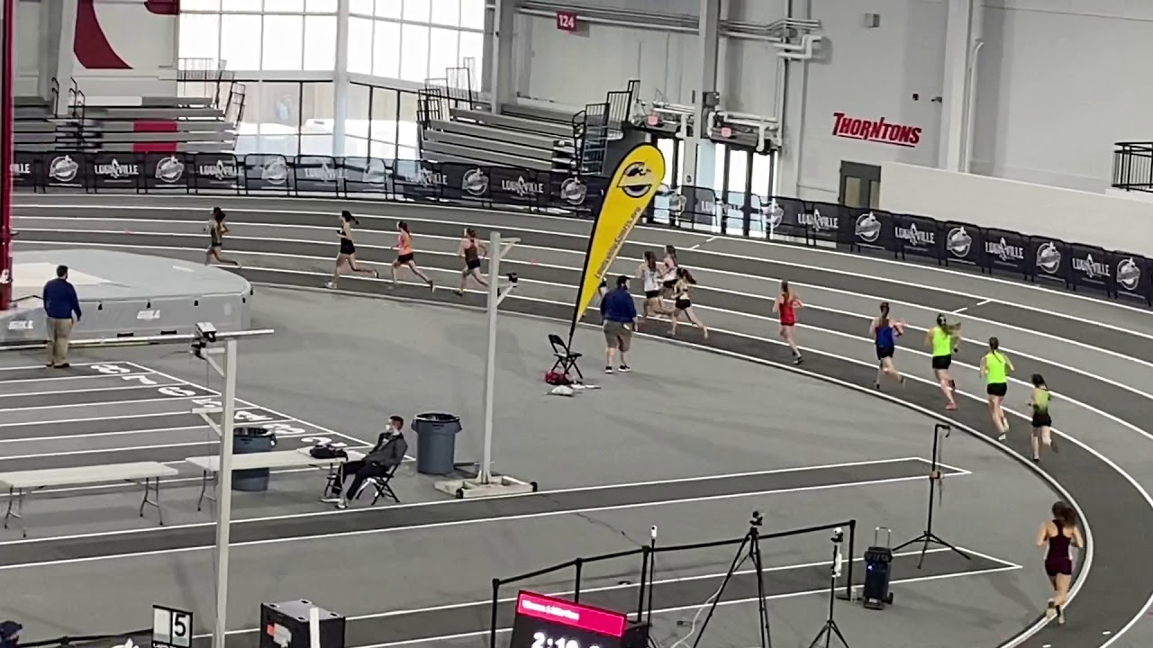 Girls 1 Mile Run - Section 3 - Louisville Indoor Games 2/27/2021