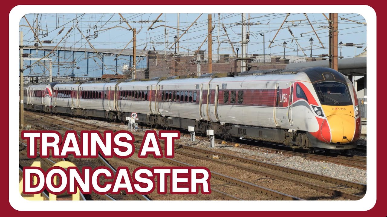 Trains at Doncaster railway station (31/01/2023)