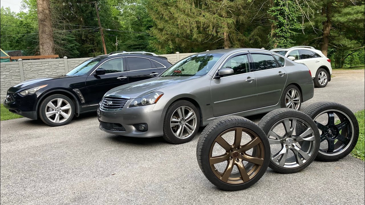 Infiniti M45 M35 Fuga Wheels. How Wide is Too Wide? 10.5 inch rims 285 series tires. Will they fit?
