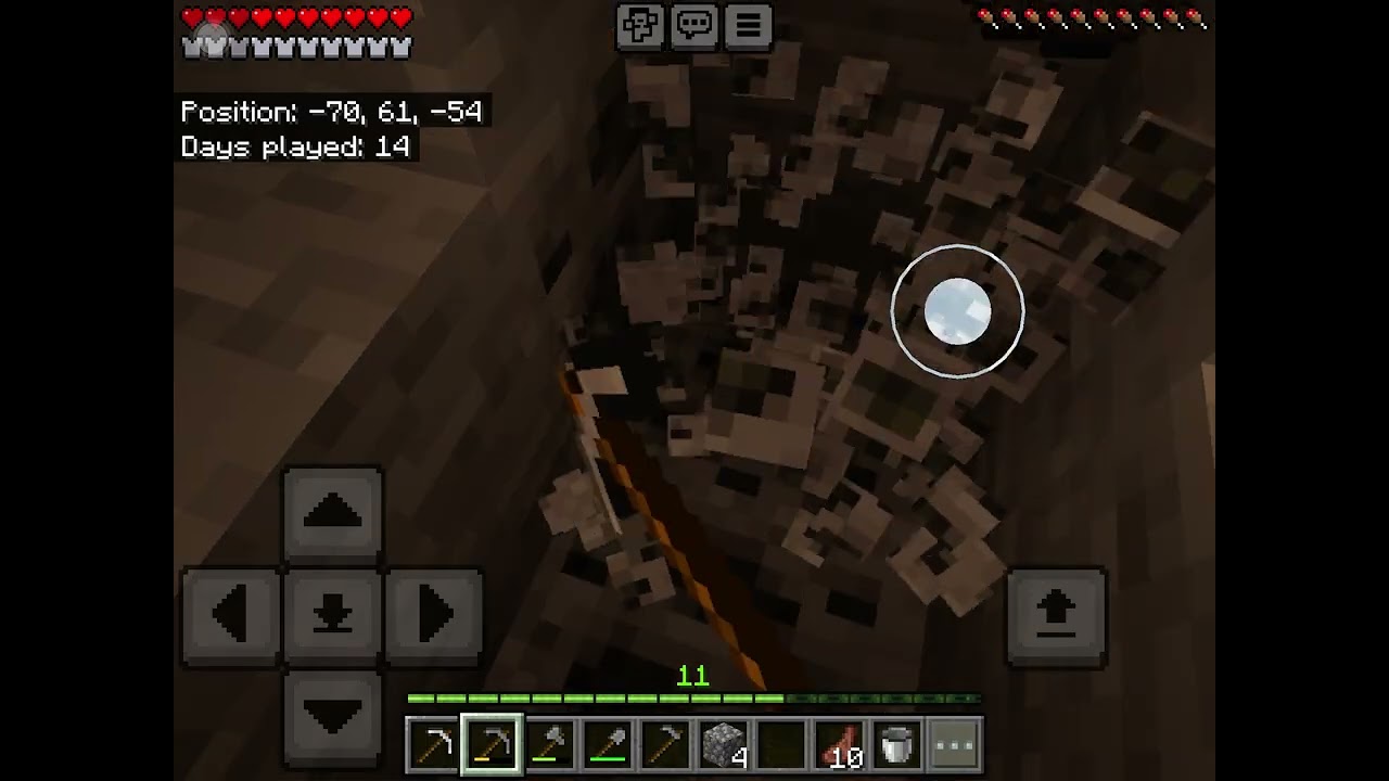 Playing minecraft!
