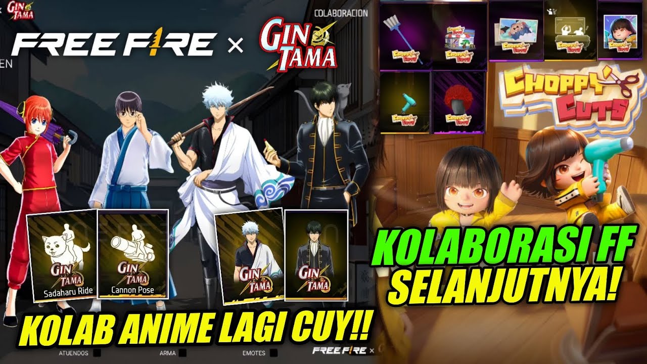 Снова коллаборация с аниме, чувак!! 😱 Free Fire x Gintama официально вышли? FF x Choppy Cuts! Вот...