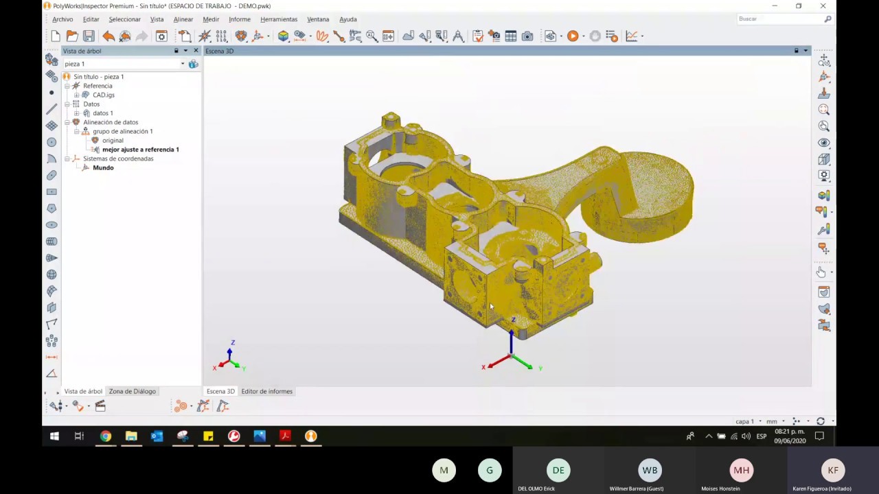 Sesión 11  / Practica con Polyworks y SmartProfile