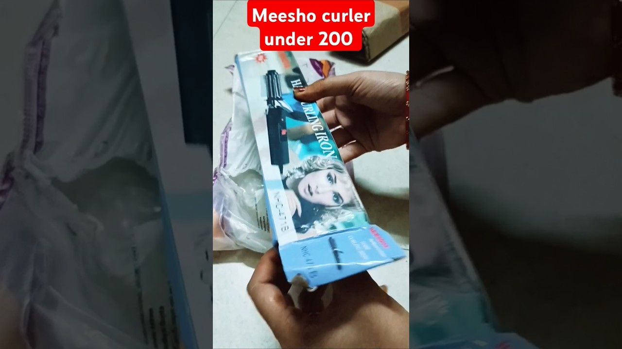 meesho hair curler under 200 #meeshohaul #meeshoapp #curler #shortsfeed