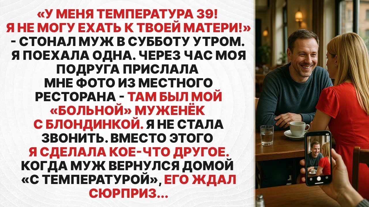 Муж притворился больным, чтобы не ехать к моей маме. Но на самом деле он...