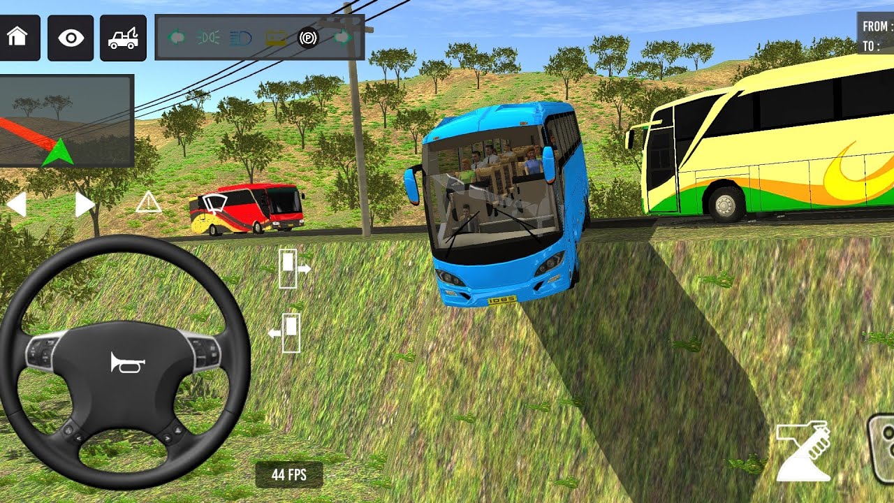 Euro Bus Driving Game Public Transportation 2024 -  Indonesia Bus Simulator Android Gameplay #1895