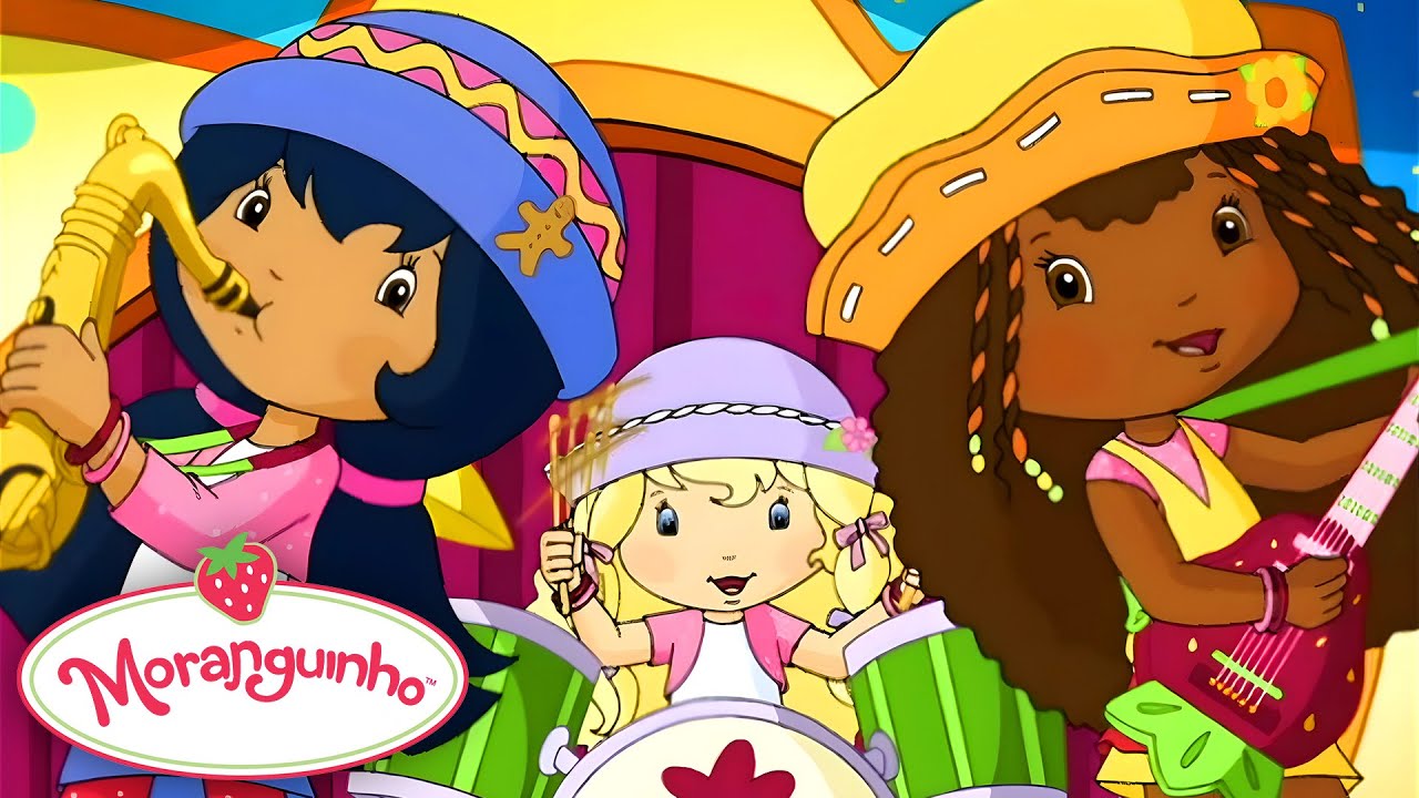 Moranguinho 🎵 A Moranguinho está formando uma banda! 🎵 Aventuras Em Tutti Frutti Desenhos Animado