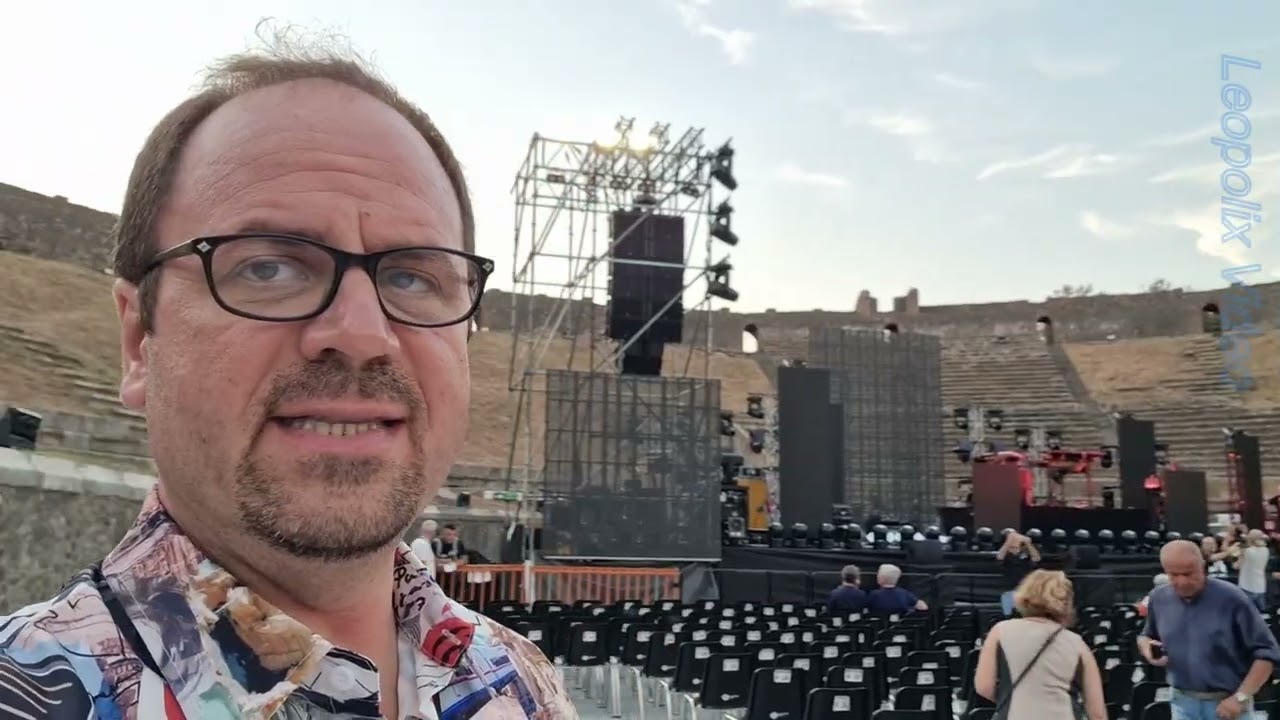 Jean Michel Jarre live a Pompei 05.07.2025 - La location: l'ANFITEATRO ROMANO