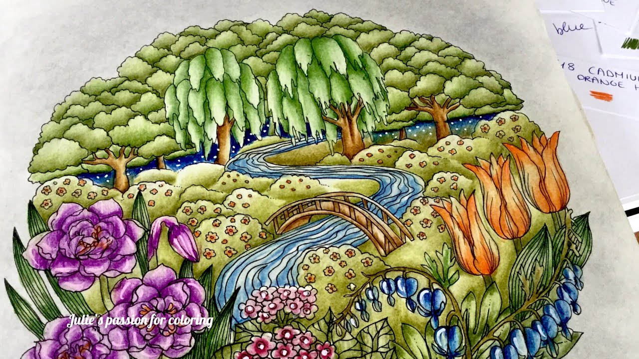 BOTANICUM by Maria Trolle - prismacolor pencils - color along