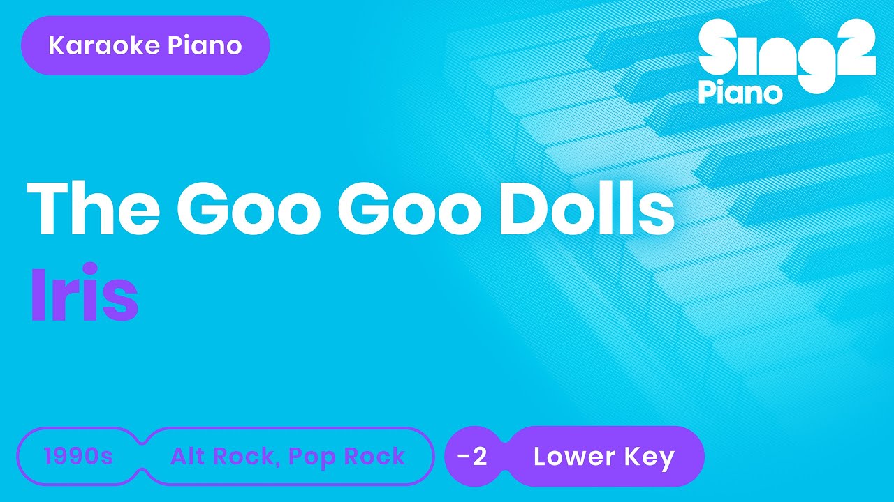 The Goo Goo Dolls - Iris (Lower Key) Karaoke Piano