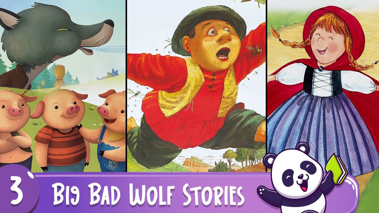 3 Big Bad Wolf Stories | Compilation | Three Little Pigs, Boy Who Cried Wolf, Little Red Riding Hood