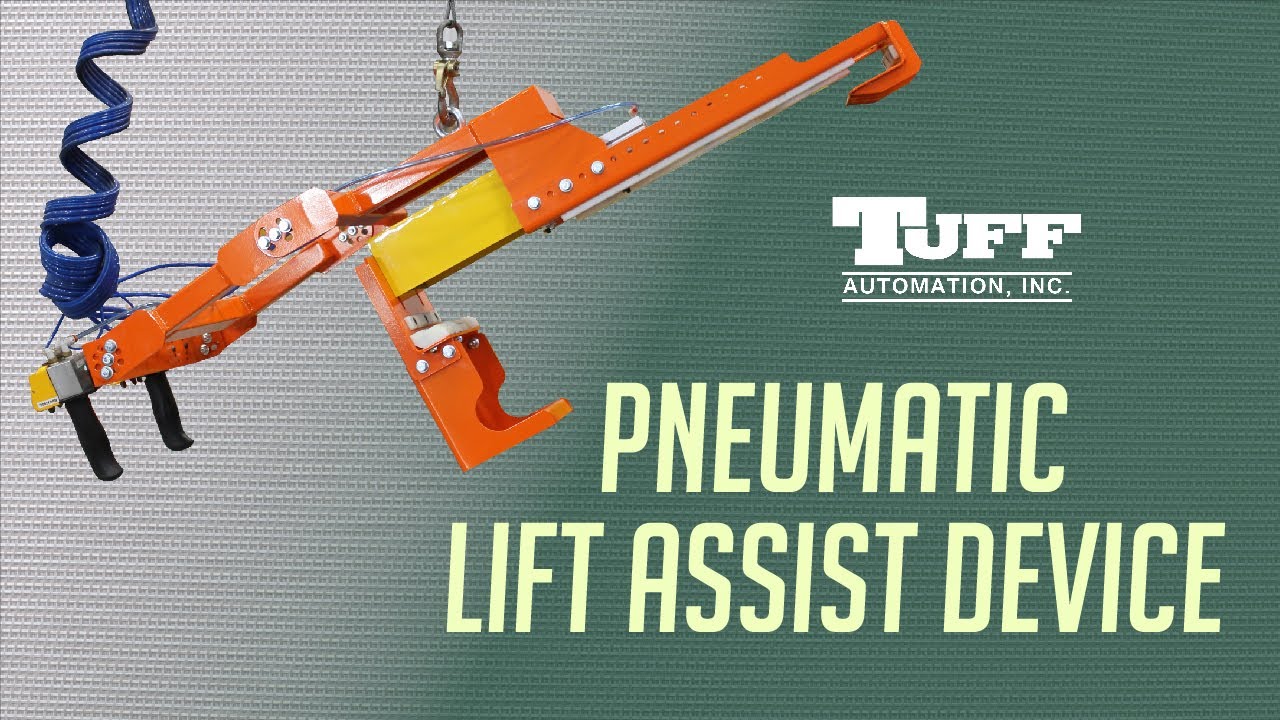 Pneumatic Gripper Lift Assist for Seat Frame Loading and Unloading
