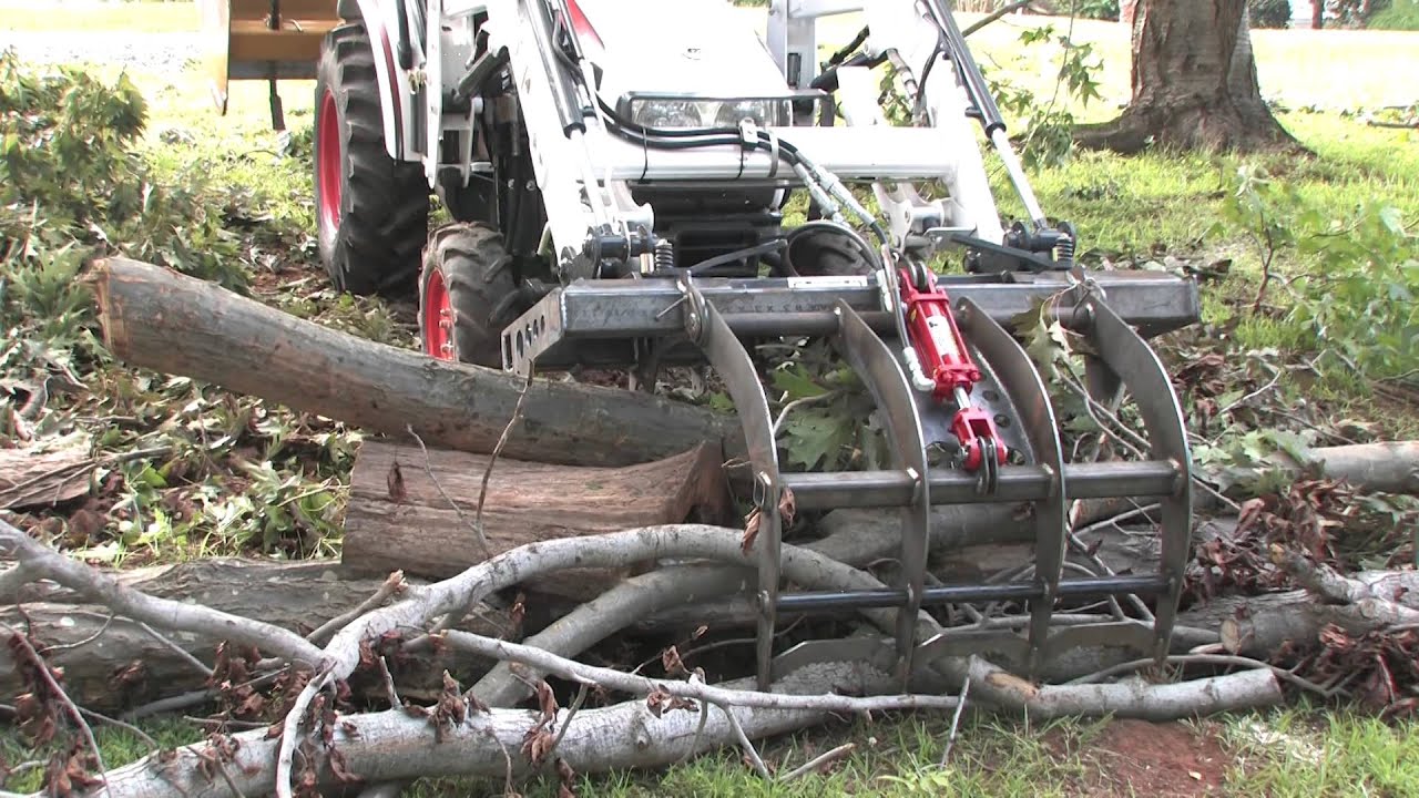 How To Use a Root Grapple On A Compact Utility Tractor