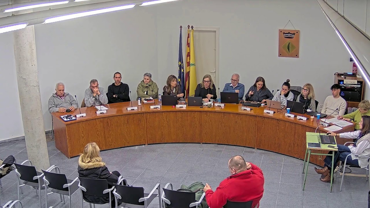 Ple ordinari de 16 de gener de 2026 de l'Ajuntament de la Palma de Cervelló