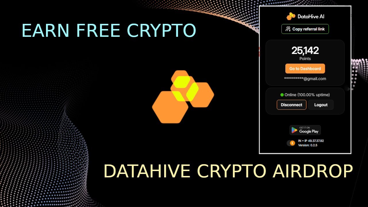DataHive Airdrop - Earn Free Crypto for Using Browser Extension / Android App