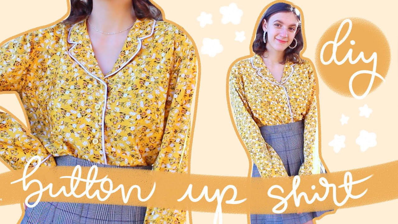 DIY Button Up Shirt Tutorial | Vintage Style Revere Collar