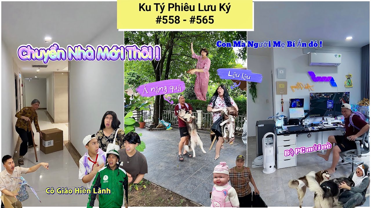 Ku T&yacute; Phi&ecirc;u Lưu K&yacute; #558 - #565 (Tuyển tập video YouTube Shorts) : Chuyển Nh&agrave; Mới, C&ocirc; Gi&aacute;o Hiền L&agrave;nh
